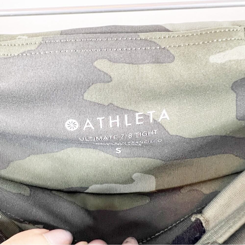 Athleta Ultimate 7/8 High Rise Activewear Leggings S Camo - Picture 5 of 6